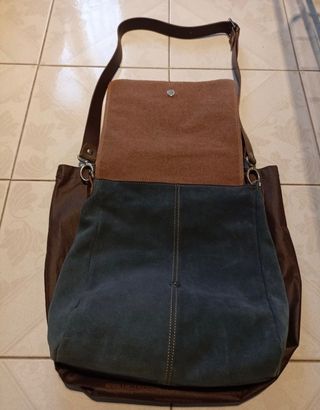 Bolso bandolera piel auténtica 