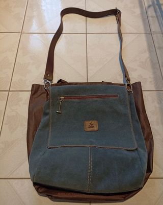 Bolso bandolera piel auténtica 