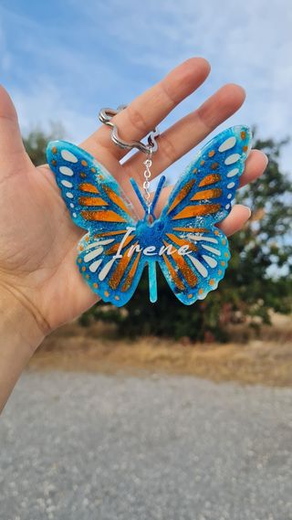 Llaveros personalizados mariposa