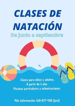 Clases de natación.