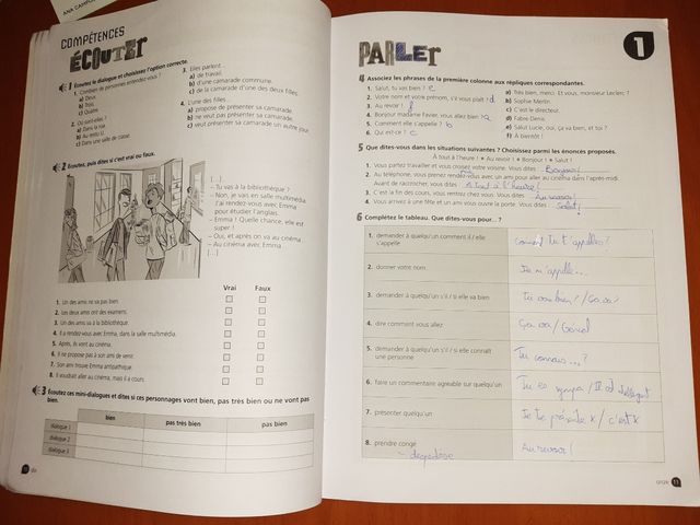 Libro Ejercicios Bachillerato Francés A1