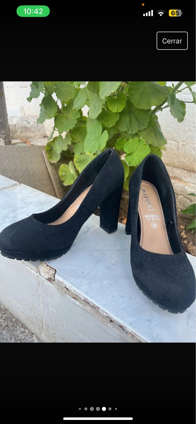 Tacones Negros Cerrados Marypaz 38