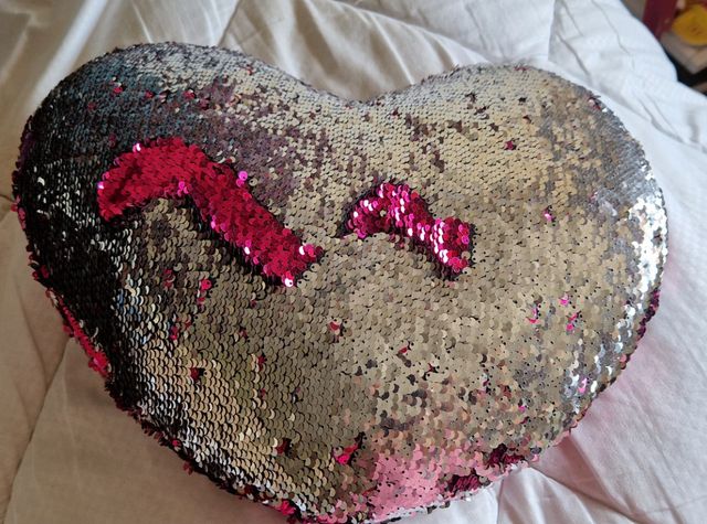 Cojin de lentejuelas