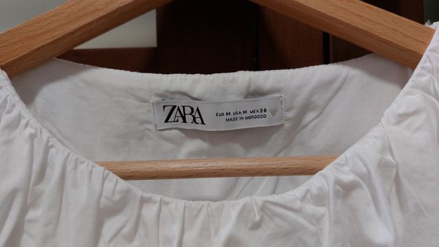 Top popelín Zara