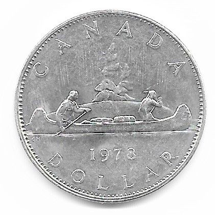 MONEDA CANADÁ 1978. 1 Dólar. km120. Canoa.