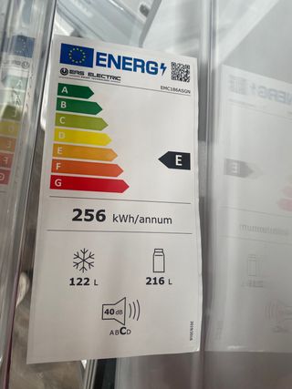 Frigo combi negro cristal