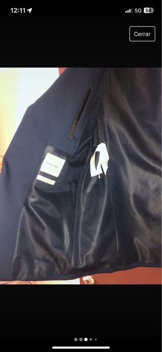 Traje de hombre Zara 