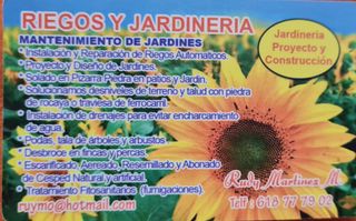 JARDINERIA MANTENIMIENTO CONSTRUCCIÓN