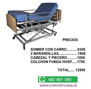 CAMA HOSPITAL SOMIER ARTICULADO  CAST 682867590
