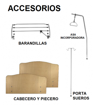 CAMA HOSPITAL SOMIER ARTICULADO  CAST 682867590