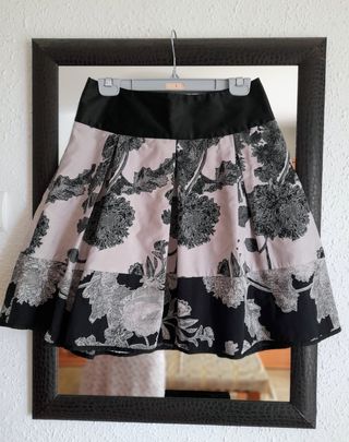 Falda corte skater bicolor de Rebel talla S o 36