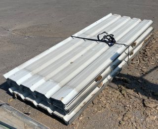 Chapa metálica cubierta usada de ocasión