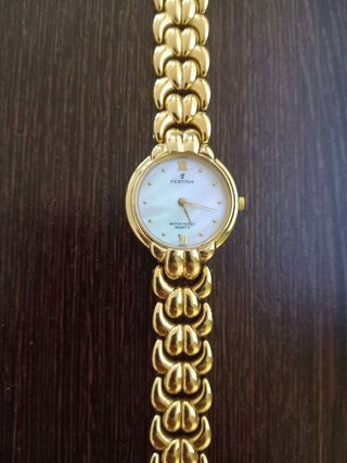 Reloj de Mujer Festina dorado bañado en oro de segunda mano por