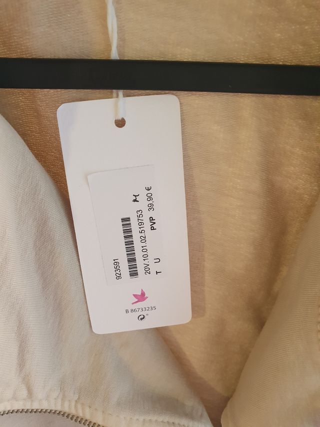 Chaqueta tipo cazadora color piedra