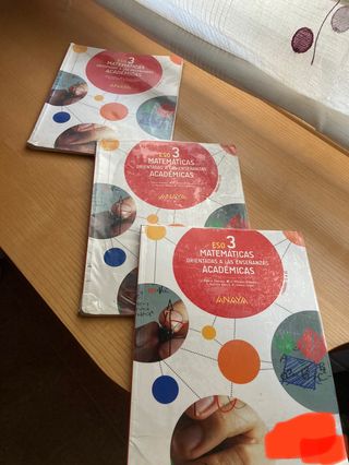 Libros de matemáticas de 3 de la eso