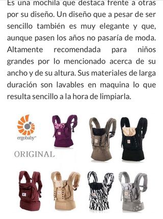 Mochila porteo ergobaby
