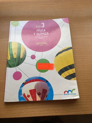 Libro de física y química de 3 de la eso