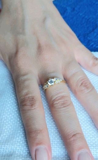Anillo plata 925 con baño de oro