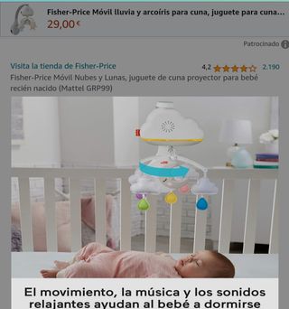 juguete carrousel de cuna bebe