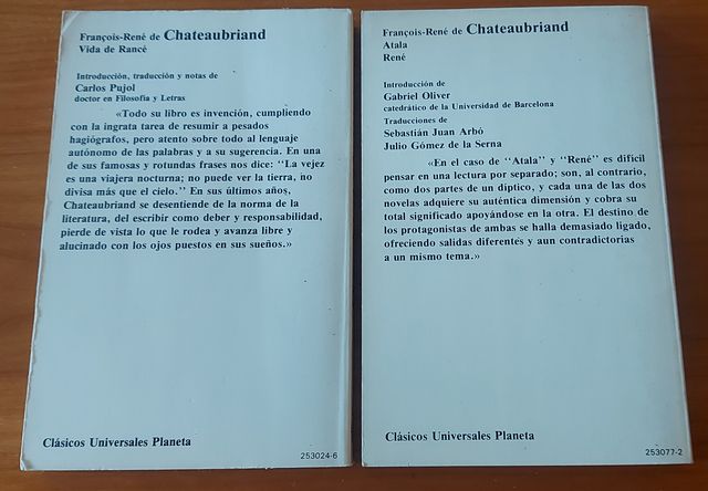 Lote Francois - René de Chateaubriand