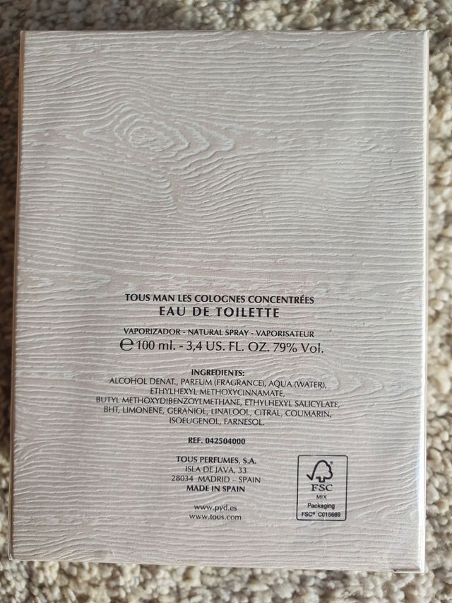 Tous Man Les Colognes Concentrées EDT 100 ml