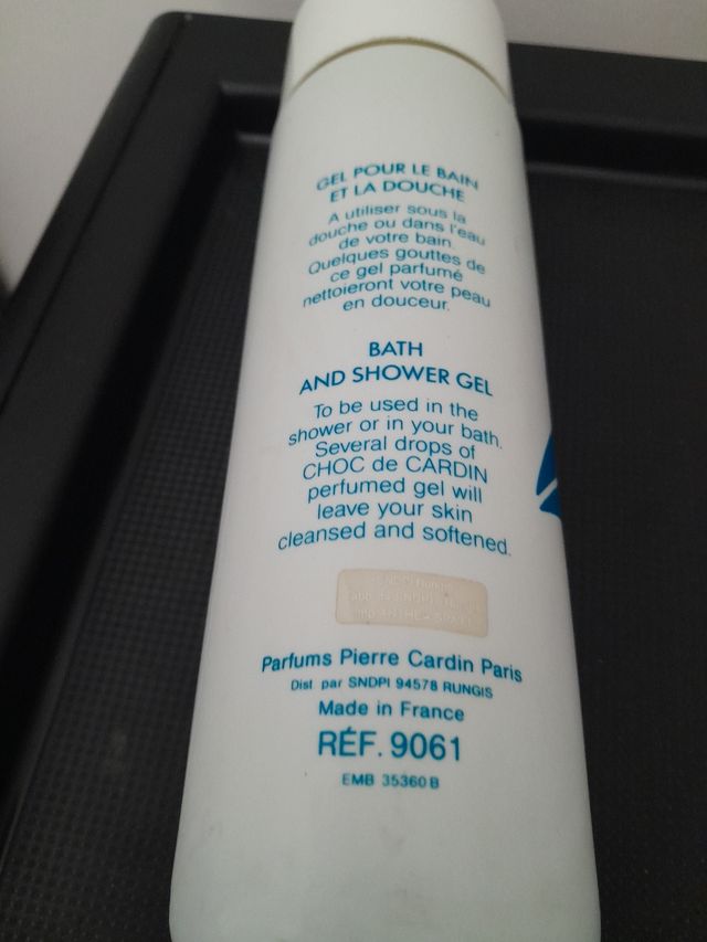 choc de cardin gel douche 500ml vintage raro