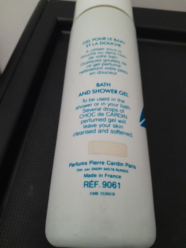 choc de cardin gel douche 500ml vintage raro