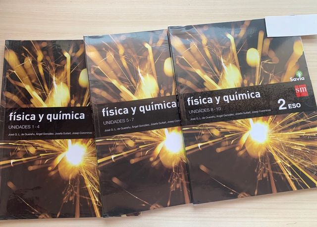 Libros trimestrales física y química 2 ESO
