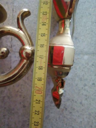 2 LAMPARAS PARED BRONCE