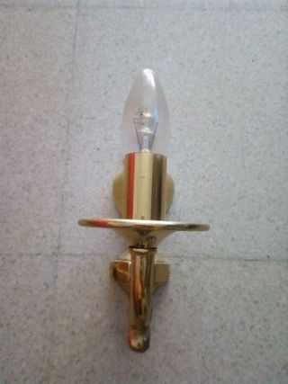 2 LAMPARAS PARED BRONCE