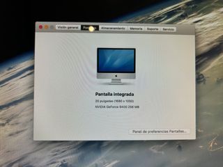 iMac, Pantalla 20" mediados del 2009, SSD 500Gb