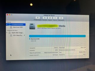 iMac, Pantalla 20" mediados del 2009, SSD 500Gb