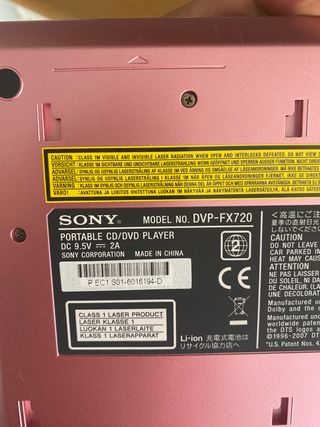 Reproductor DVD Sony DVP FX 720