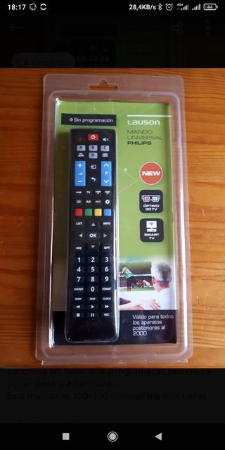 mando para televisor philips para cualquier modelo