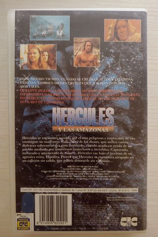 VHS Hércules y las Amazonas cinta precintada