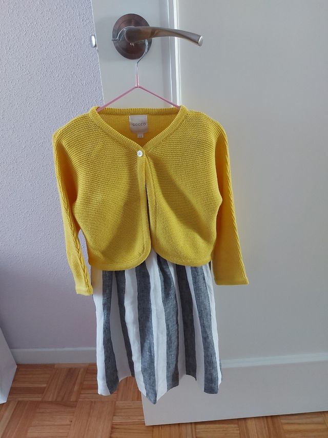 Vestido y chaqueta niña