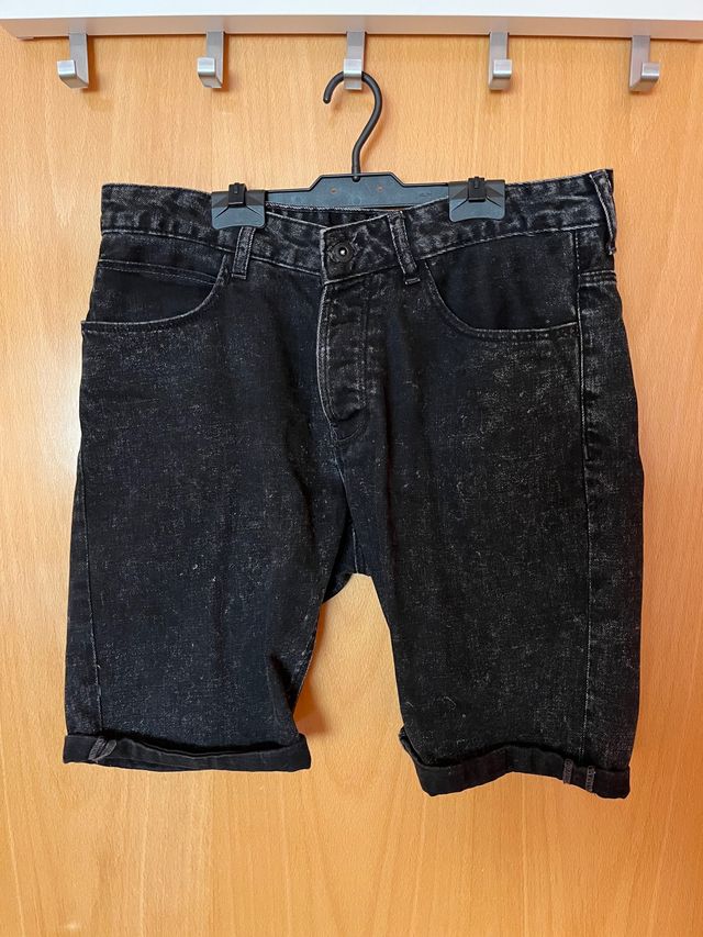 Pantalón corto de vestir, talla 40, hombre.
