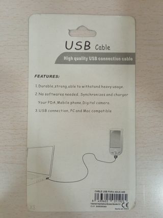 Cable USB a conexión Asus A68