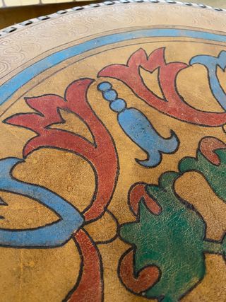 PUFF GRANDE DE PIEL DE CAMELLO 100%