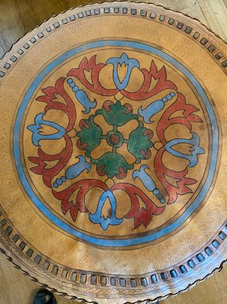 PUFF GRANDE DE PIEL DE CAMELLO 100%