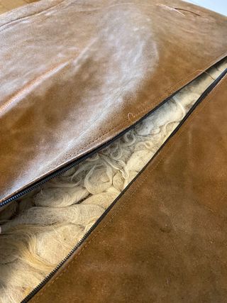 PUFF GRANDE DE PIEL DE CAMELLO 100%