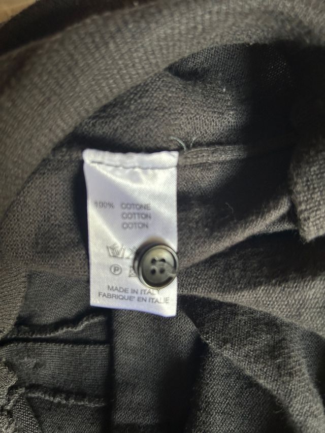 Roberto Collina golf scollo V tg.46 grigio chiaro