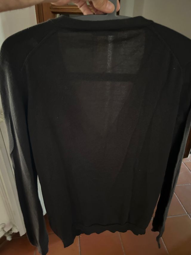 Roberto Collina golf scollo V tg.46 grigio chiaro