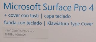 ORDENADOR - TABLET SURFACE PRO 4 TACTIL