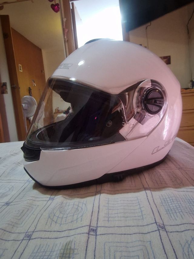 casco modular moto