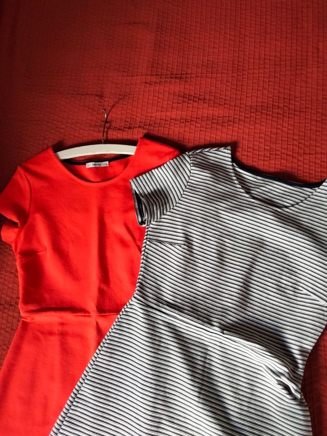 VESTIDO VERMELHO ALTO ELÁSTICO.