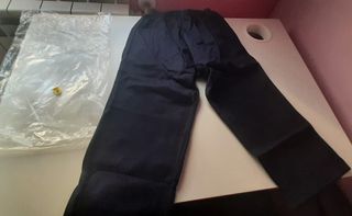 Pantalon felpa azul, varias tallas, niños, niña