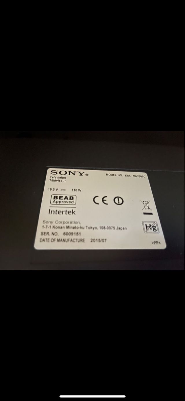 Mando Television Sony Bravia
