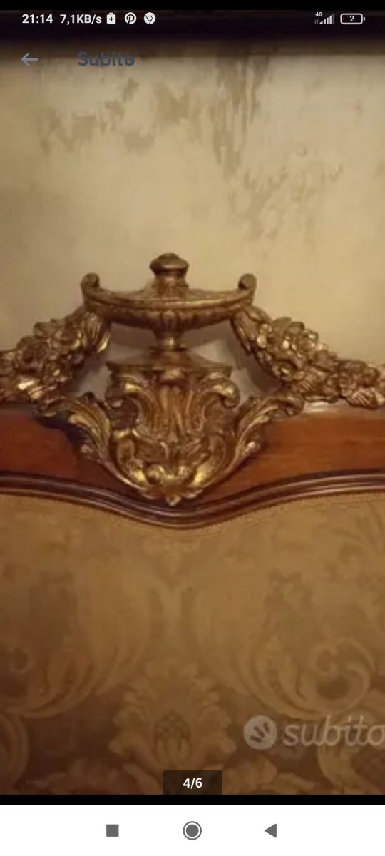 coppia divani tre posti stile antico