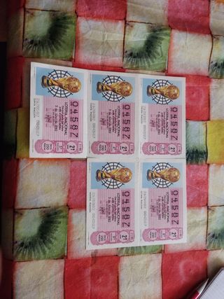 loterías Nacional del mundial 82 todo